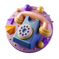 wonderful classic Retro Phone Rotary Dial Cutout for Communication Design original png