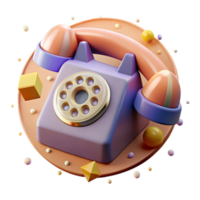 extraordinary classic Retro Phone Rotary Dial Cutout for Communication Design authentic png