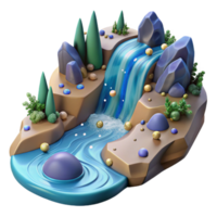 wonderful modern River Water Flowing Rapids Stream Cutout for Nature Documentaries png