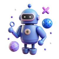 vibrant rustic Robot Silhouette with Bluetooth Icon Transparent for Device Pairing premium png