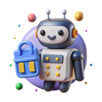 beautiful modern Robot Silhouette with Calendar Icon Transparent for Scheduling professional png
