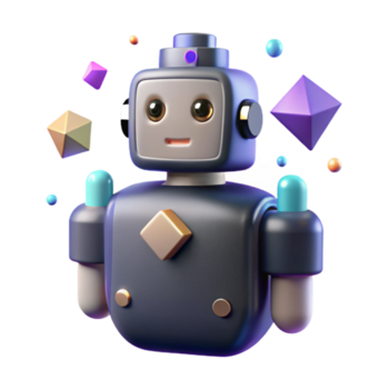 bellissimo astratto robot silhouette con USB icona isolato per computer periferiche alto risoluzione png