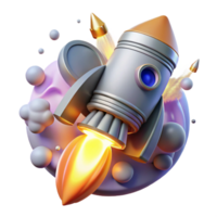 magnificent traditional Rocket Engine Flames and Smoke Transparent for Launch Graphics premium png