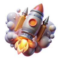 magnificent abstract Rocket Engine Flames and Smoke Transparent for Launch Graphics professional png
