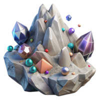 vibrant artistic Rock Formation Transparent for Geology Projects original png