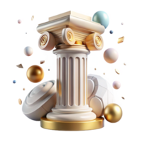 vibrant abstract Roman Columns Architecture Classical Design Cutout png