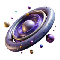 impressive abstract Rotating Galaxy Arms Isolated for Astronomical Models high quality png