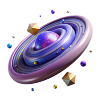 beautiful artistic Rotating Galaxy Core Isolated for Astronomical Simulations genuine png