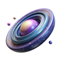 serene minimalist Rotating Galaxy Core Isolated for Astronomical Simulations original png