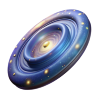 extraordinary modern Rotating Galaxy Disk Isolated for Scientific Visualization professional png