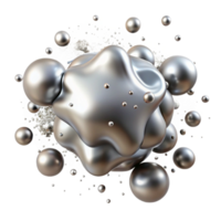 beautiful modern Silver Paint Splatters Cutout for Artistic Compositions original png
