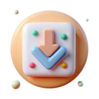 beautiful modern Simple Download Icon Isolated for User Interface authentic png