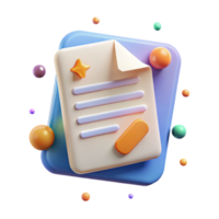 vibrant vintage Simple Document Page Icon Transparent for Office Use high resolution png