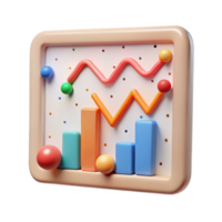serene traditional Simple Line Chart with Grid Cutout for Data Analysis original png