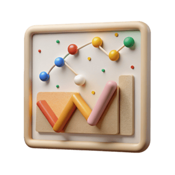 serene minimalist Simple Line Chart with Grid Cutout for Data Analysis genuine png