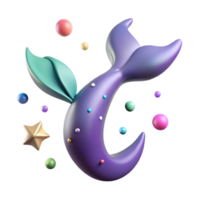 dramatic abstract Simple Mermaid Tail Minimalist Style Isolated original png