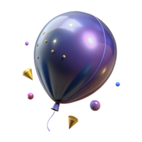 wonderful modern Single Balloon Side View Perspective Isolated for Profile Shot original png