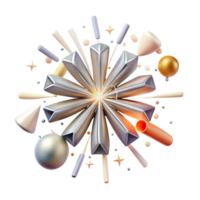 wonderful modern Single Firework Transparent Isolated Burst Design png