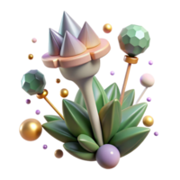 elegant abstract Single Thorn Isolated for Plant Studies high resolution png