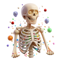 elegant classic Skeleton Human Anatomy Bones Isolated for Medical Textbooks high resolution png