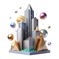 magnificent creative Skyscraper Element Silhouette Transparent for Design Resources png