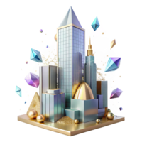stunning artistic Skyscraper Illustration Silhouette Transparent for Projects high resolution png