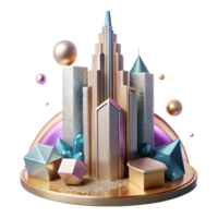 beautiful creative Skyscraper Silhouette Cutout for Cityscape Illustrations high resolution png