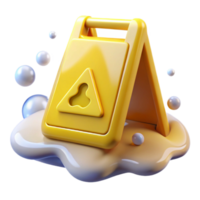 stunning modern Slippery When Wet Sign Yellow Caution Transparent for Weather high resolution png