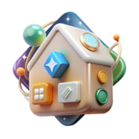 beautiful rustic Smart Home Energy Monitor Icon Isolated Utility App png