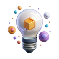magnificent modern Smart Lighting Bulb Icon Transparent for Tech Projects high quality png
