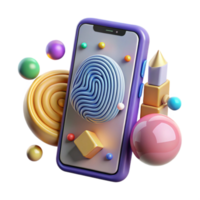impressive rustic Smartphone with Fingerprint Sensor Security Transparent for Mobile Security genuine png