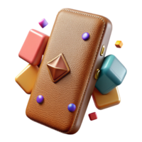magnificent abstract Smooth Leather Phone Case Texture Transparent for Tech Accessories high quality png