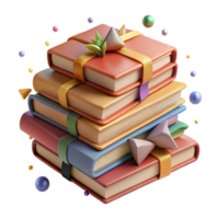 impressive rustic Stack of Old Books Top View Cutout for Library Scenes professional png
