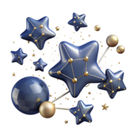 magnificent rustic Star Constellations Patterns in Sky Cutout for Astronomy Charts png