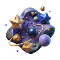 wonderful modern Star Field Distant Galaxies Cutout for Astronomy Background authentic png
