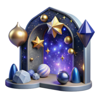 extraordinary traditional Starry Night Sky Backdrop Isolated for Stage Design high resolution png