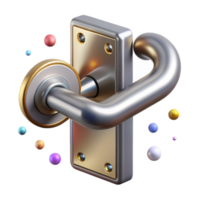 magnificent rustic Steel Door Handle Panic Bar Design Isolated for Emergency Exits professional png