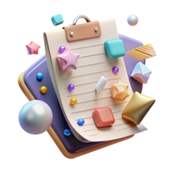 meraviglioso minimalista appiccicoso Appunti promemoria compito elenco ritagliare per progetto gestione alto risoluzione png