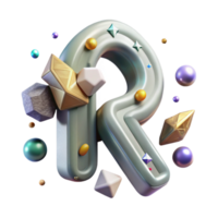 vibrant contemporary Stylized Rune Font Typeface Isolated for Graphic Design png