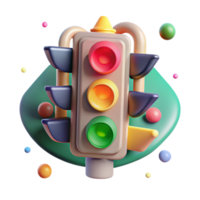 dramatic rustic Traffic Light Universal Design and Accessibility Isolated for Inclusive Urban Planning high quality png