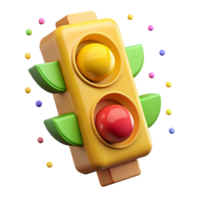 magnificent modern Traffic Light Yellow Flashing Cutout for Emergency Alerts genuine png