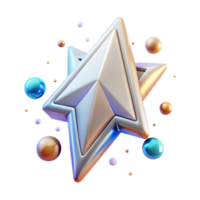 dramatic abstract Transparent Arrow Navigation Icon for Futuristic Hud Design original png