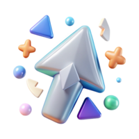 dramatic minimalist Transparent Arrow Navigation Icon for Futuristic Hud Design original png