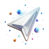 dramatic artistic Transparent Arrow Navigation Icon for Futuristic Hud Design high resolution png