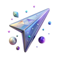 beautiful classic Transparent Arrow Navigation Icon for Futuristic Hud Design authentic png