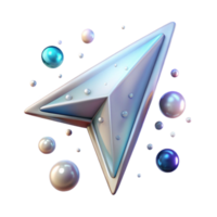 magnificent classic Transparent Arrow Navigation Icon for Futuristic Hud Design high resolution png