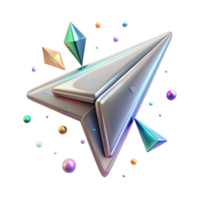 elegant artistic Transparent Arrow Navigation Icon for Futuristic Hud Design professional png