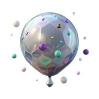 magnificent creative Transparent Balloon Isometric View for 3d Graphics png