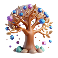 serene contemporary Tree of Life Growth Symbol Cutout for Nature Projects original png
