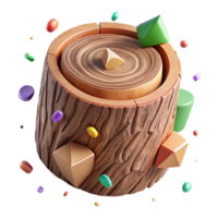 wonderful rustic Tree Trunk Wood Texture Cross Section Transparent high quality png